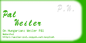 pal weiler business card